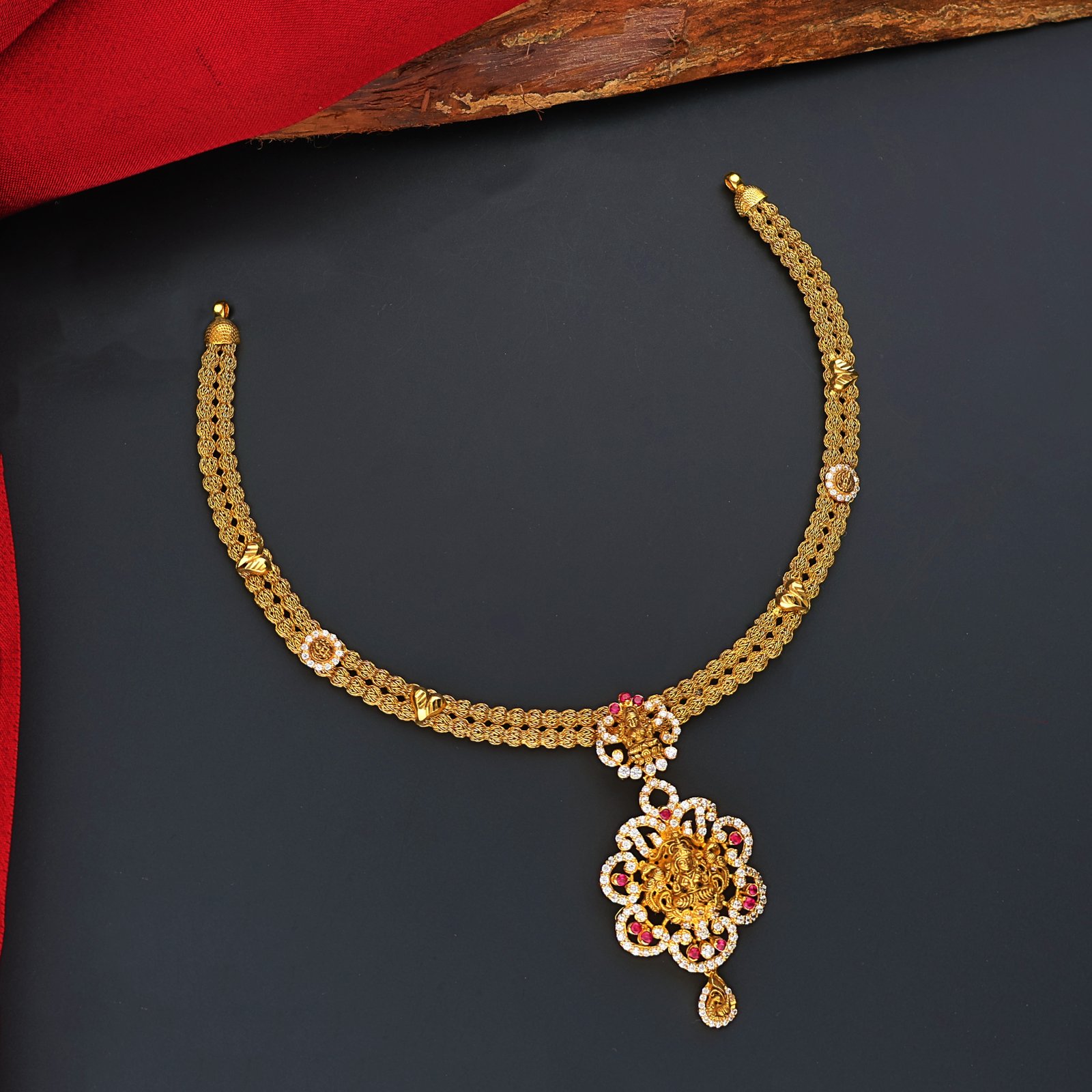 FANCY STONE NECKLACE